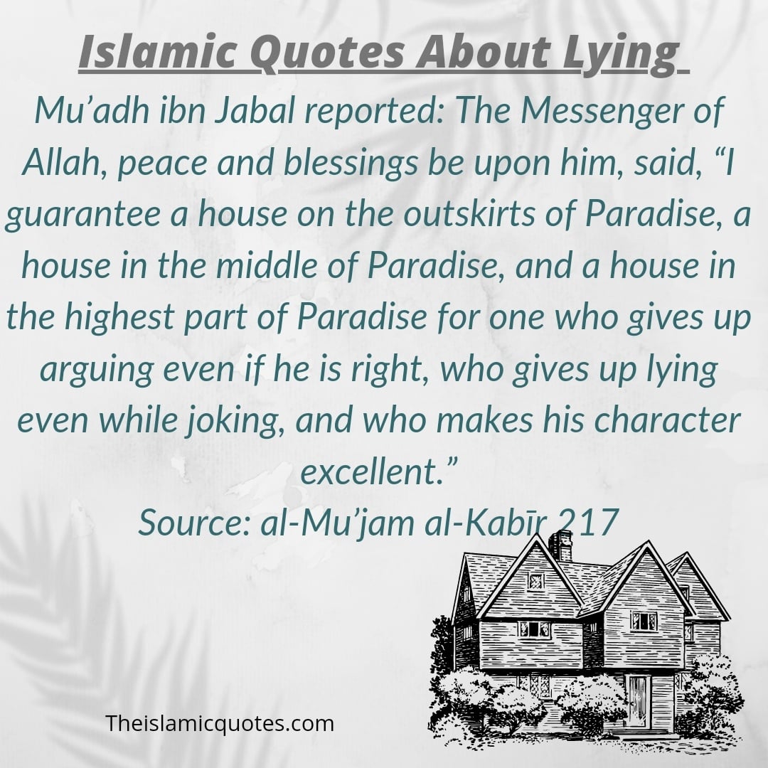 50 Islamic Quotes About Lying with Images