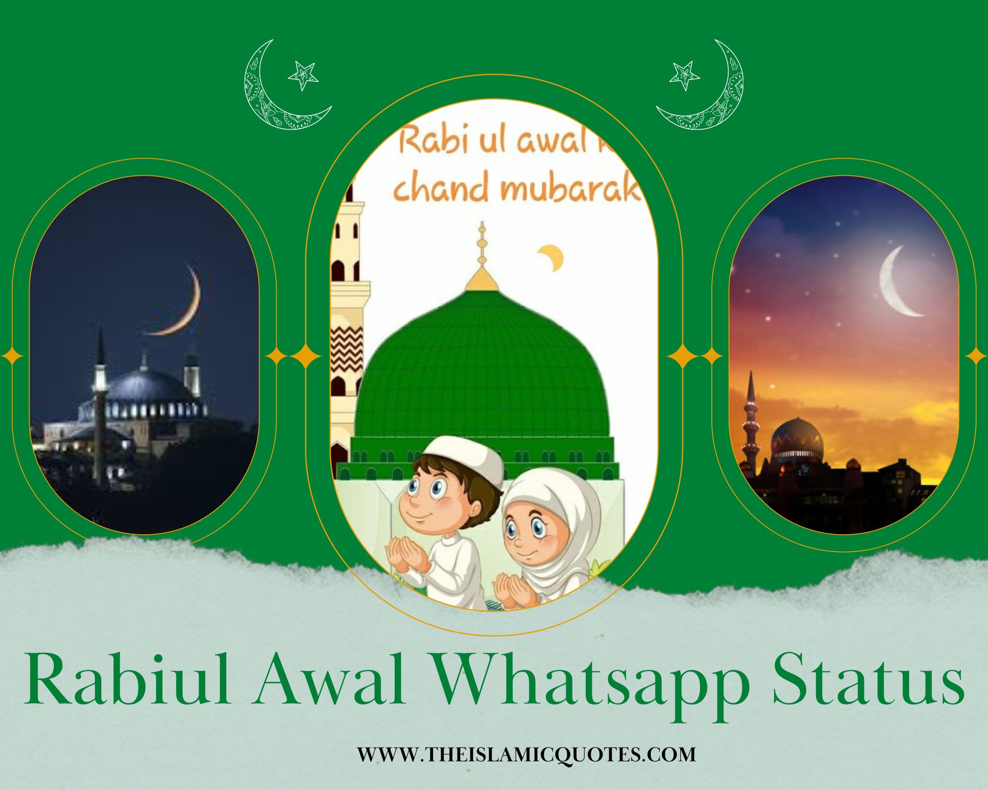 15 Rabi Ul Awal WhatsApp Status 2024 Eid Milad un Nabi ﷺ